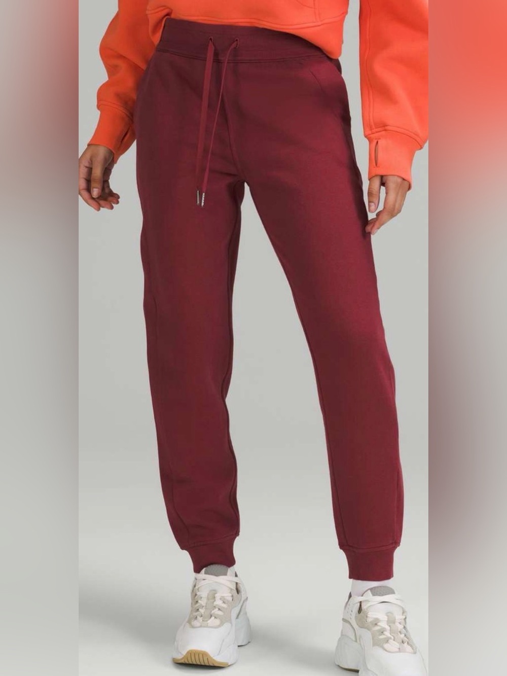 Lululemon Scuba High Rise Jogger Maroon Red Size 12